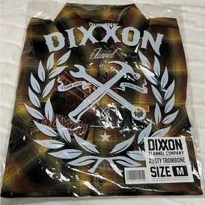 New DIXXON The Rusty Trombone Flannel Mens Medium BNIB